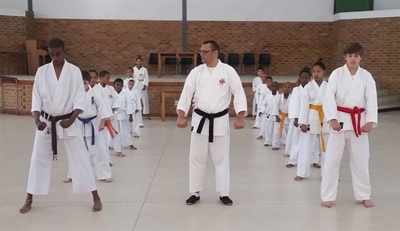 Karate gasshuku and march in Hornlee