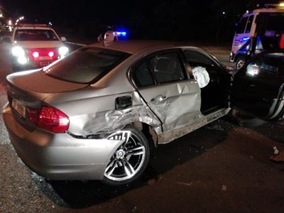 BMW-bestuurder verlaat toneel