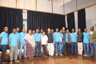 Church gives out audio Bibles, food parcels