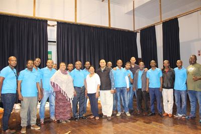 Church gives out audio Bibles, food parcels
