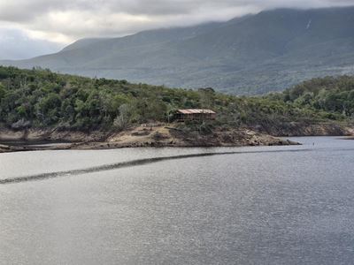 'Little house on the shoreline' now well above it