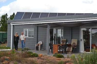 Living off the grid outside Albertinia