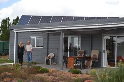 Living off the grid outside Albertinia