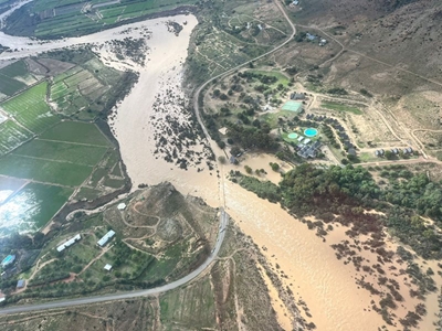 Hundreds cut off by floods
