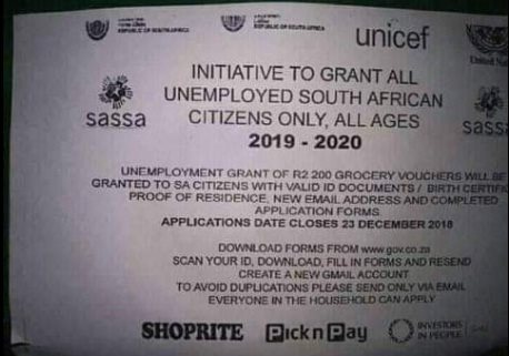 SASSA warns of unemployment grant scam | Knysna-Plett Herald