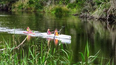 An annual paddling highlight takes place on the Hoogekraal River