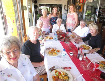 Book club friends gather again