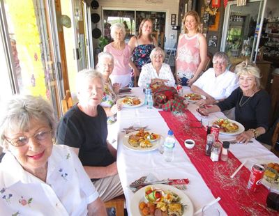 Book club friends gather again