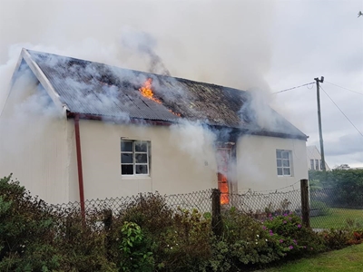 Bad weather and fires keep officials busy