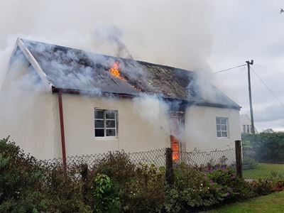 Bad weather and fires keep officials busy