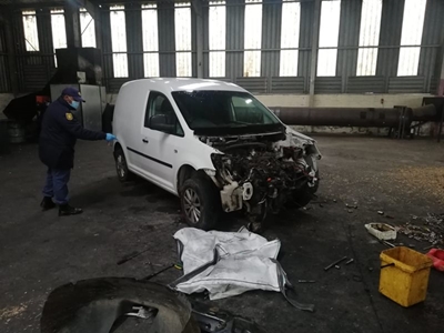 Stolen vehicle found in warehouse
