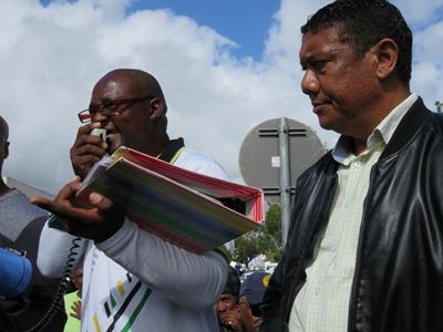 Service delivery march ends peacefully