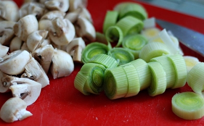 Recipe of the day: Leek and mushroom pie