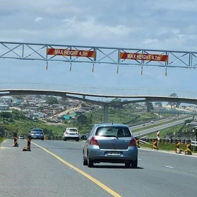 Gantries over N2 not for tolling