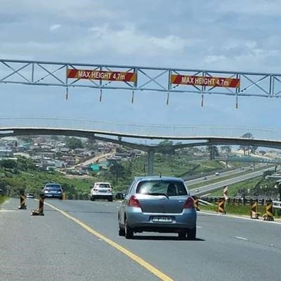 Gantries over N2 not for tolling
