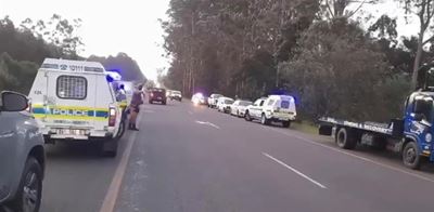 High-speed chase ends in ditch