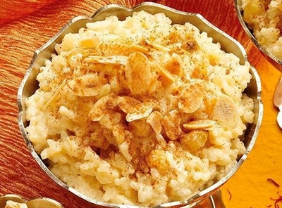 Recipe: Saffron rice pudding