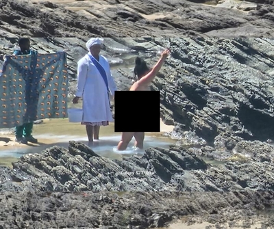 The naked truth ... found in a rock pool