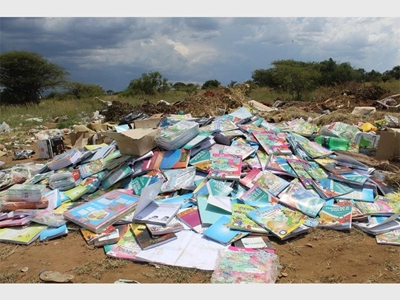 Hundreds of textbooks dumped in Polokwane suburb