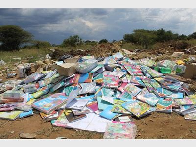 Hundreds of textbooks dumped in Polokwane suburb