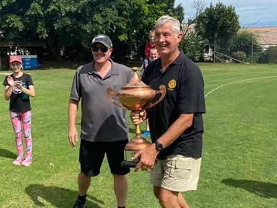 Rotary comes out on top on the cricket pitch