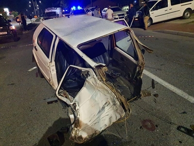 Accident in Beach Road