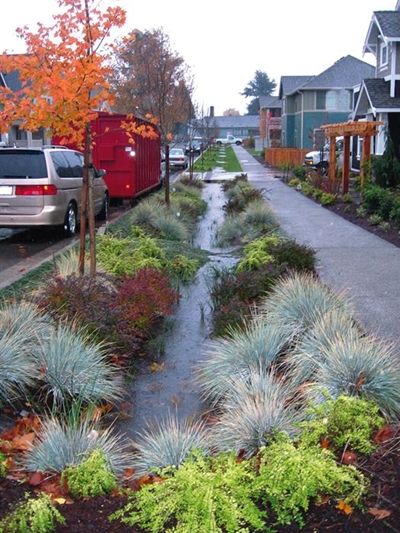 How to create a 'water catchment area'