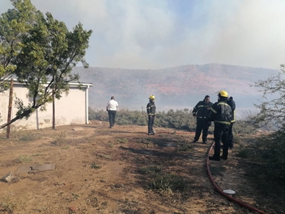 Brand bedreig huis