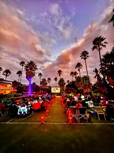 Enjoy a movie under the stars this Valentine's Day