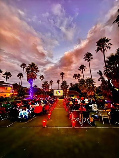 Enjoy a movie under the stars this Valentine's Day