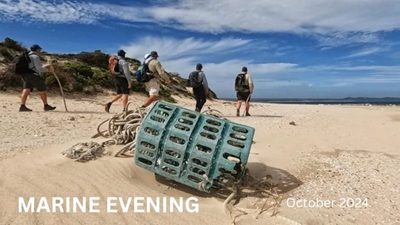 Marine evening with a focus on plastic pollution