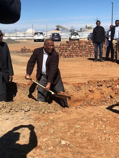Groundbreaking ceremony for new factory