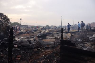 Arson docket opened after Thursday's Bossiesgif fire