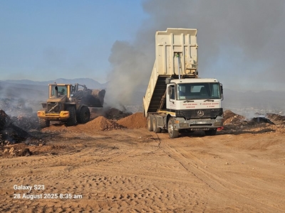 Flare-ups at the landfill site