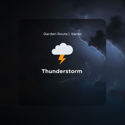 Weather warning for the Garden Route and Karoo