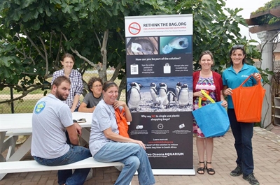 Rethink the use of a plastic shopping bag