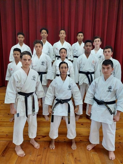 10 new black belts for Goju Kai George
