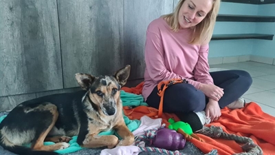 Evie is gesteriliseer, op die herstelpad en veilig 