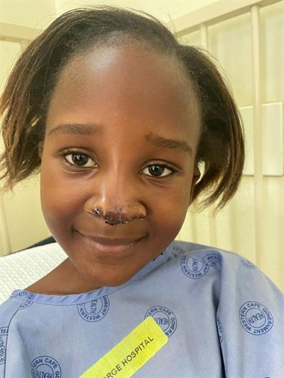 Oyintando happily starting Grade 1 after tumour removal