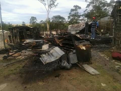 5 families affected by fire