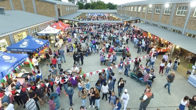 International food festival this evening