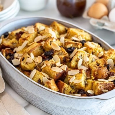Hot Cross Bun Bread Butter Pudding Recipe George Herald Hot Cross Bun Bread Butter Pudding Recipe George Herald