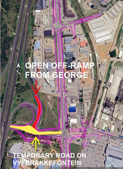  Notice of opening: Off-ramp from N2-George to Louis Fourie road