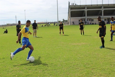 Young soccer players boosted