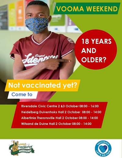 Get vaccinated this weekend