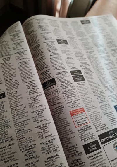 Geklassifiseerde advertensies: Die voordele