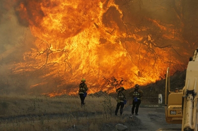 California fire now larger than New York