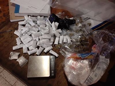 Mother and son busted for drugs