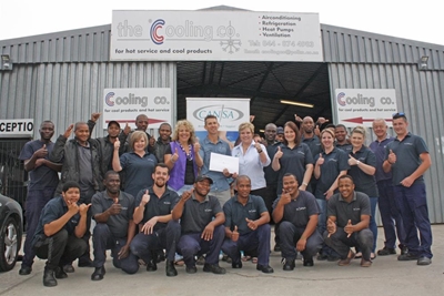 The Cooling Co donates R5 000 for cancer
