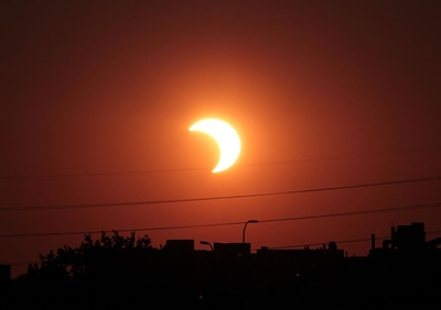 Partial solar eclipse on Saturday morning